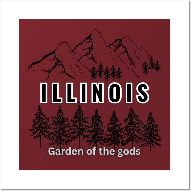 Garden of the gods, Illinois Wall Art by TeeText